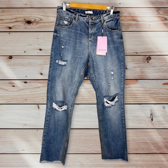 Avec Les Filles‎ high rise button fly boyfriend jeans size 29 - Picture 1 of 12